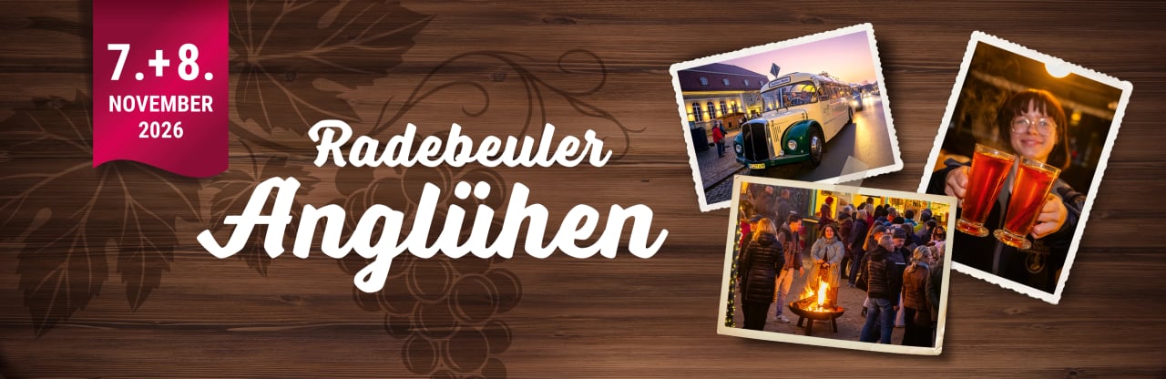 Radebeuler Anglühen - Bäckerei & Café Klein Am 7. und 8. November 2026 verwandelt sich Radebeul wieder in eine winterliche Genussmeile.